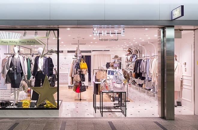 ホワイト ザ スーツカンパニー クリスタ長堀